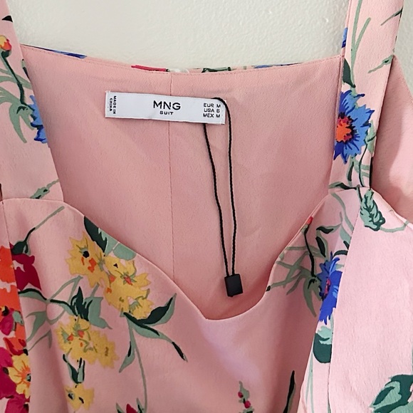 MNG by Mango Floral Sleeveless Pink Dress - Picture 2 of 5